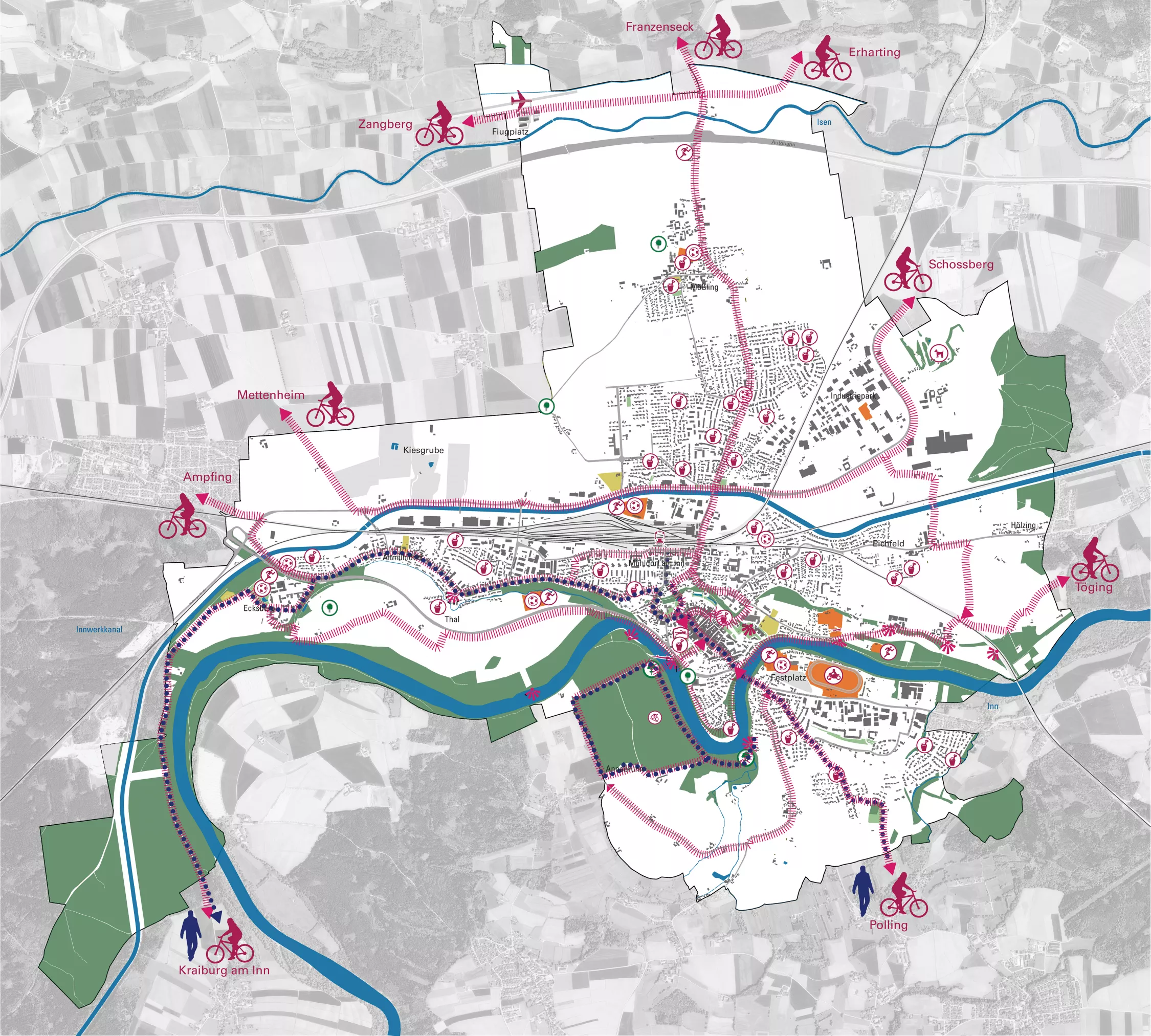 Themenkarte Freizeit und Erholung